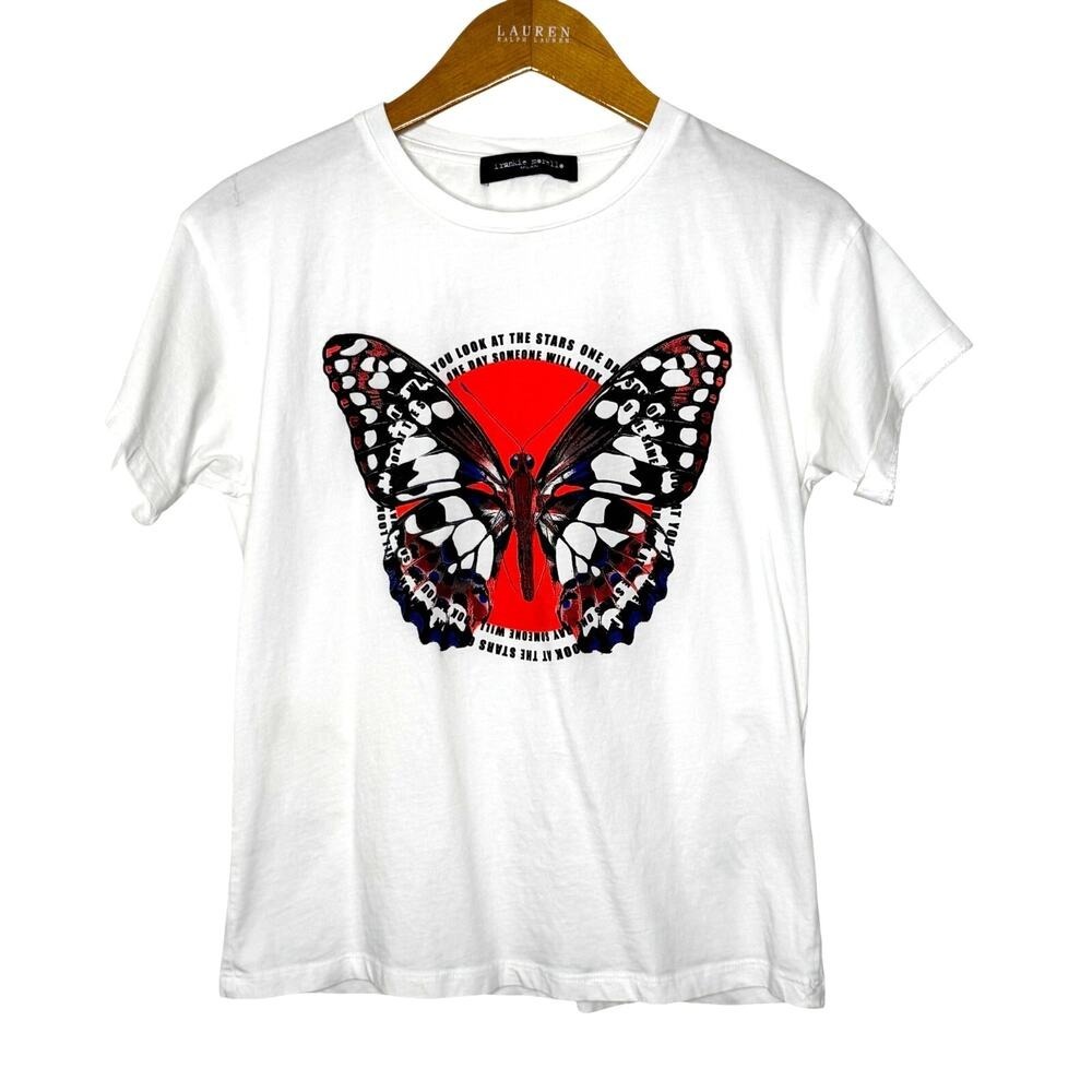 frankie morello butterfly t shirt